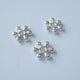 Nellie's choice • floral spacers 20stuks silver nr. 6