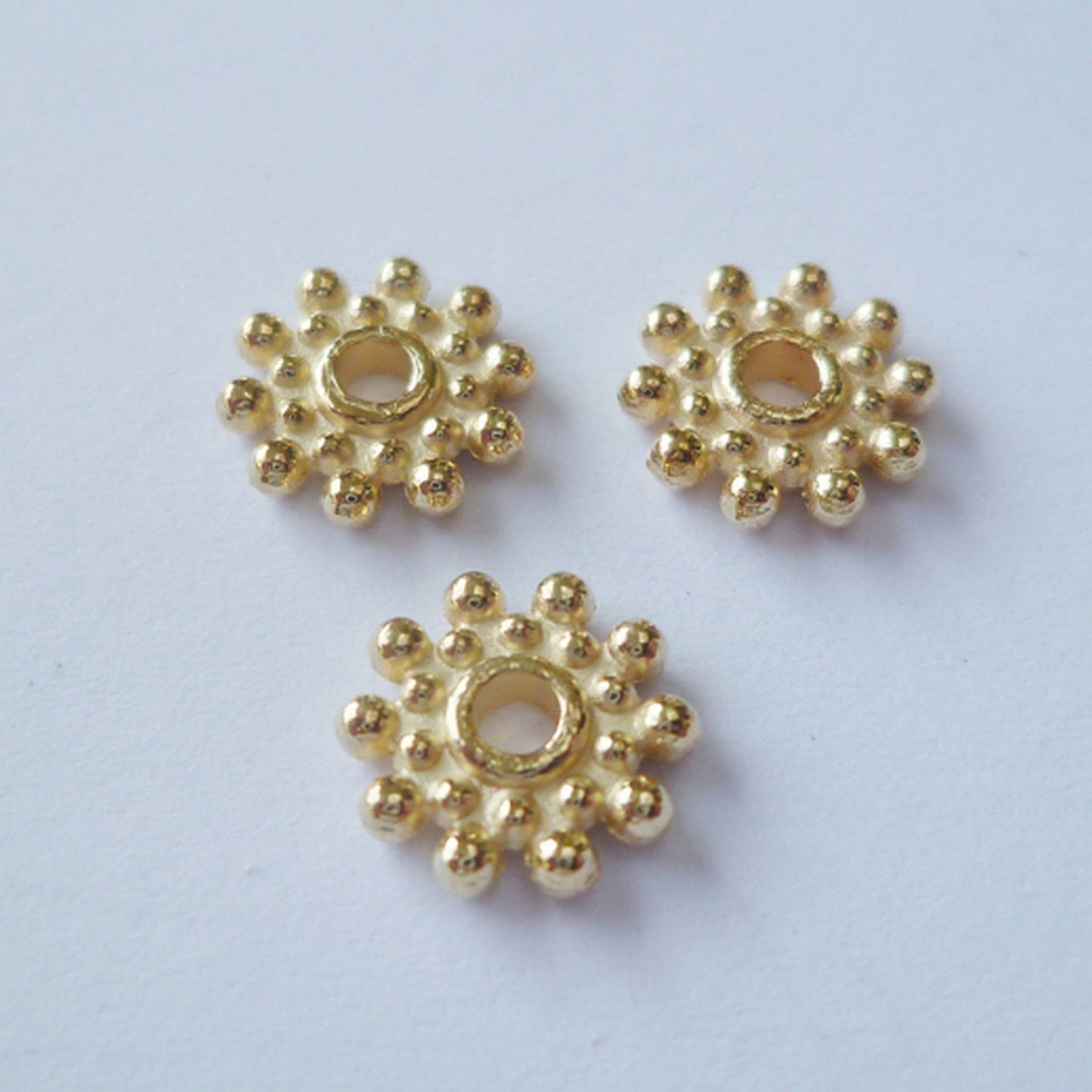 La elección de Nellie • espaciadores florales 20 piezas oro no. 8