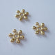 Nellie's choice • floral spacers 20stuks gold nr. 12