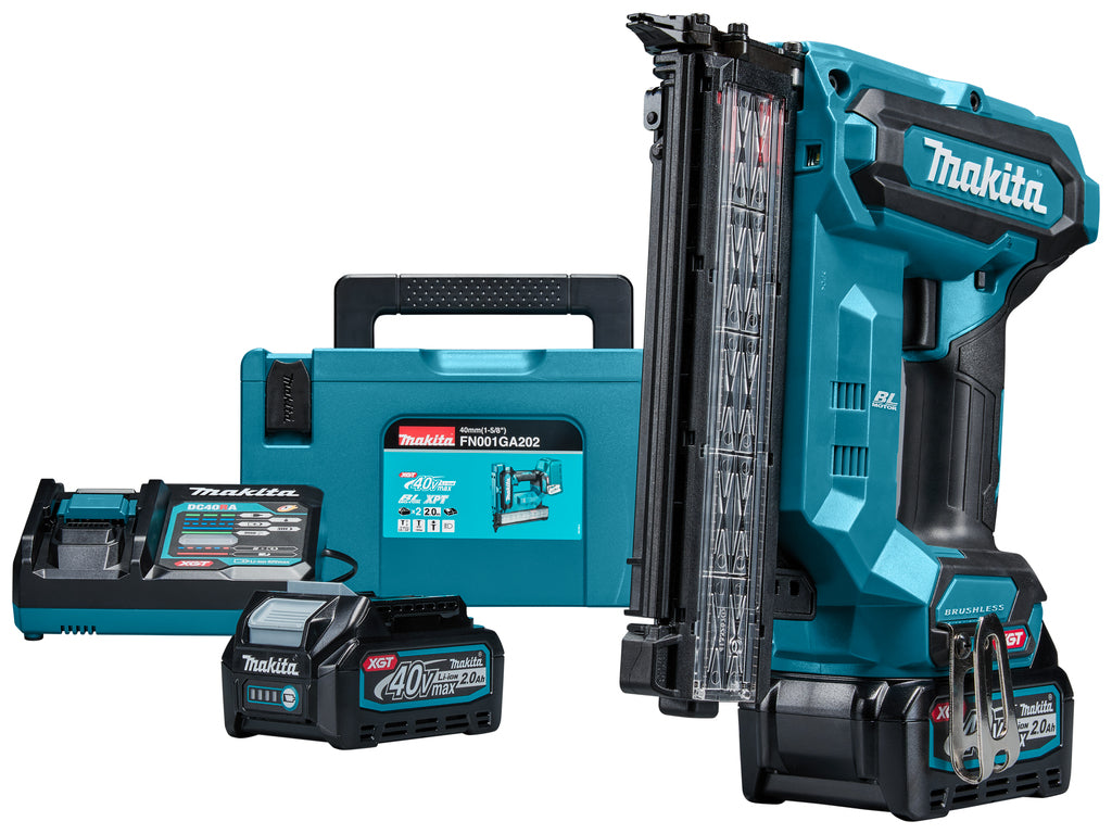 Clavadora brad a batería makita xgt 40v max 2.0ah