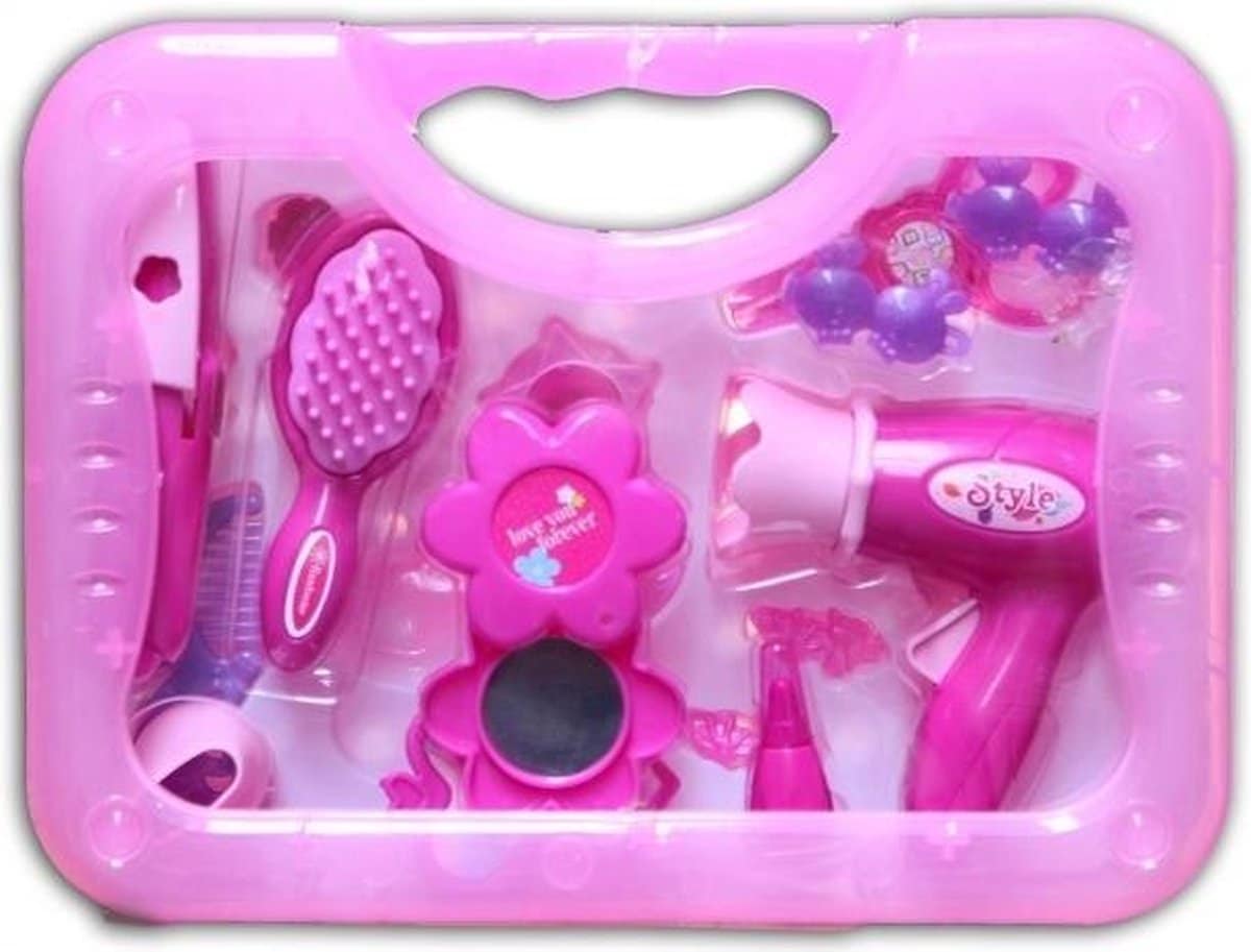 Jonotoys Fohn valigia con molti accessori, 17 pezzi