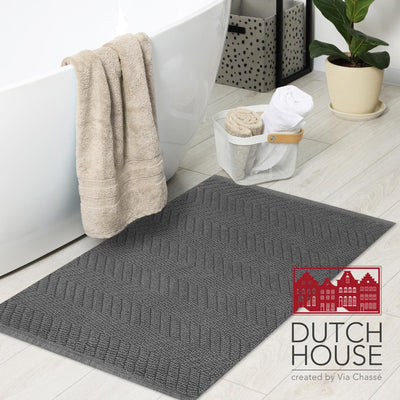 Alfombra de baño Dutch house formia 50x80cm gris