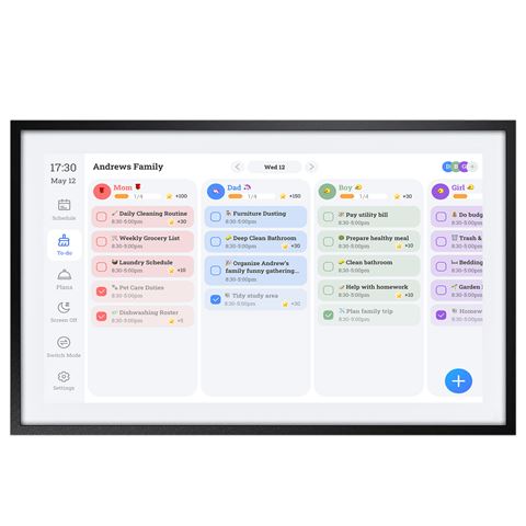 Benel fotocube 3-in-1 digitale fotolijst met kalender pw156-ca zwart 15.6 inch