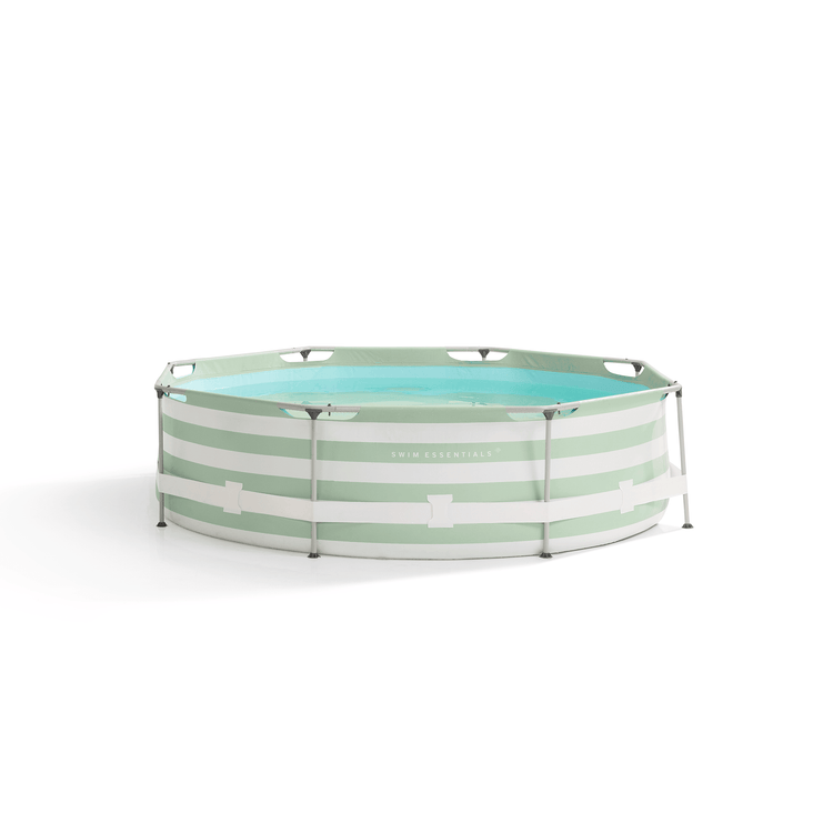 Essence | groen wit opzet zwembad rond 305x76 cm incl. accessoires