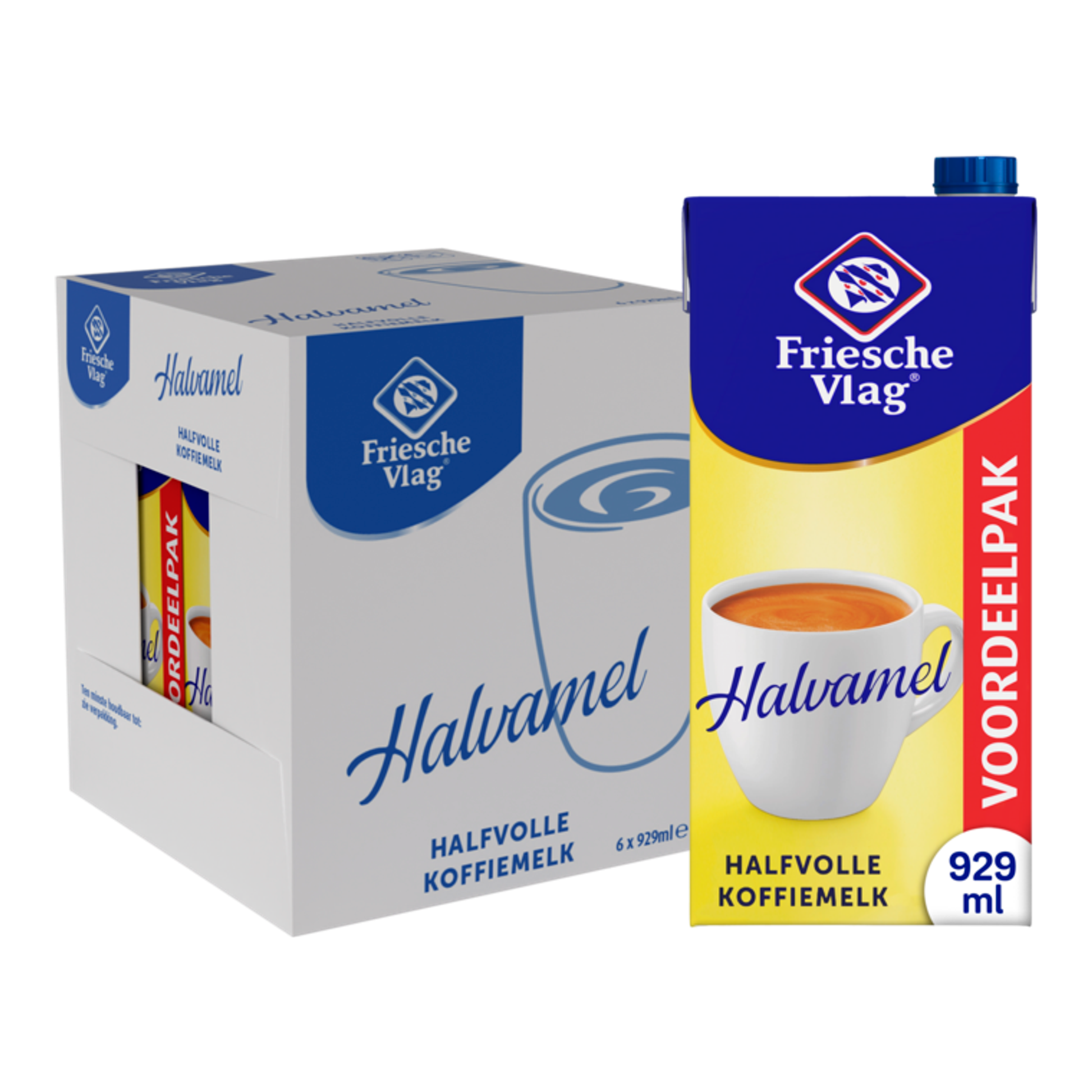 Friesche vlag halvamel pak (6x 930ml)