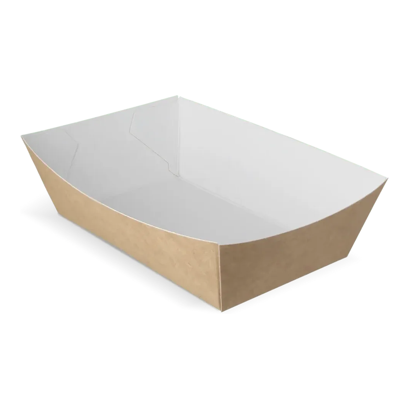 Bandeja para patatas fritas Takeaware a13 kraft blanco orgánico (400 piezas)