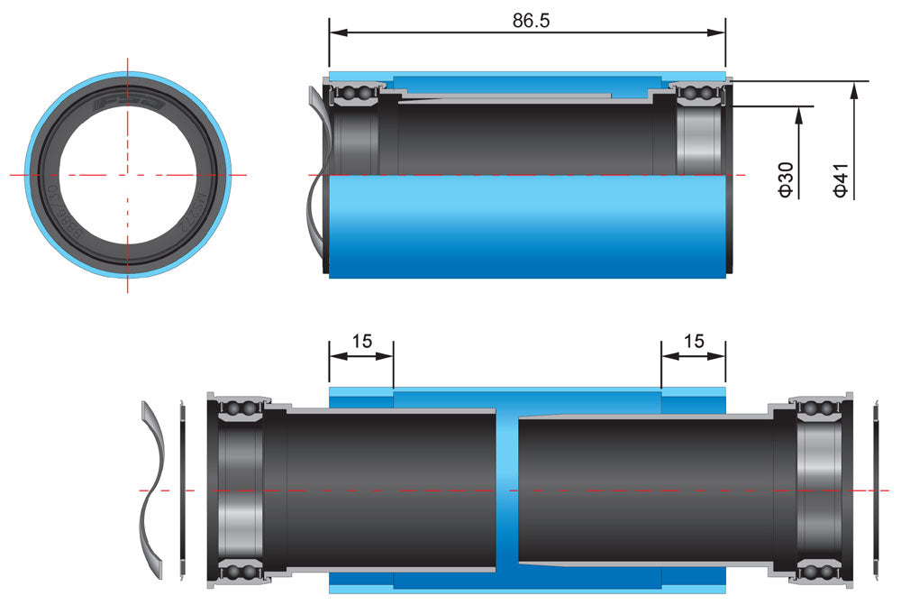 Pedalier fsa bb386evo a bb86