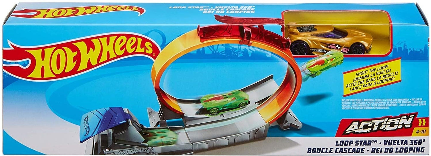 Pista stellare in loop Hot Wheels Mattel con auto