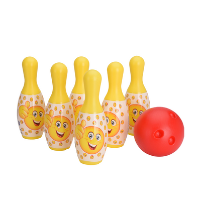 Bongers giocattoli liberi e facili da bowlinget facce divertenti a 7 pezzi