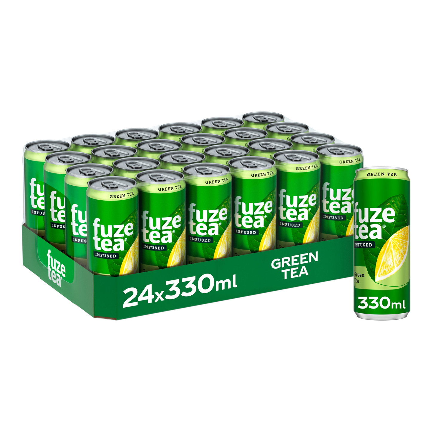 Fuze tea green tea blik (24x 33cl)