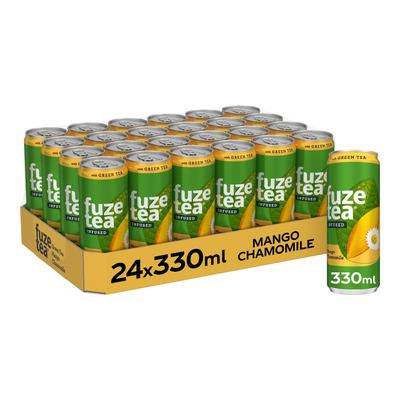 Fuze tea green tea mango can (24x 33cl)