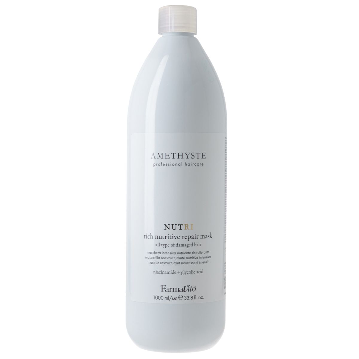 Farmavita amethyste nutri rich maschera riparatrice nutritiva 1000ml