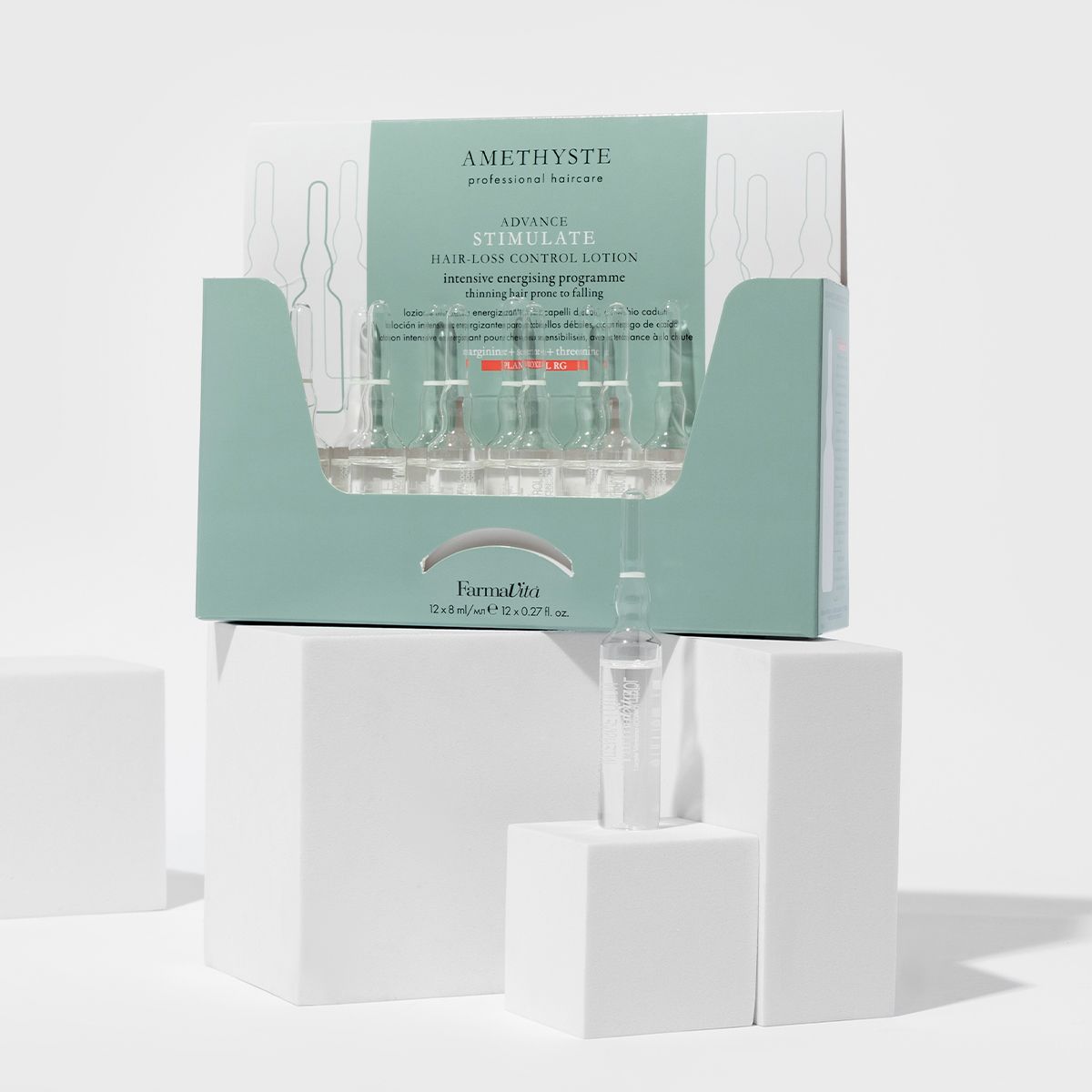 Farmavita ametista lozione per il controllo della caduta dei capelli 12x8ml