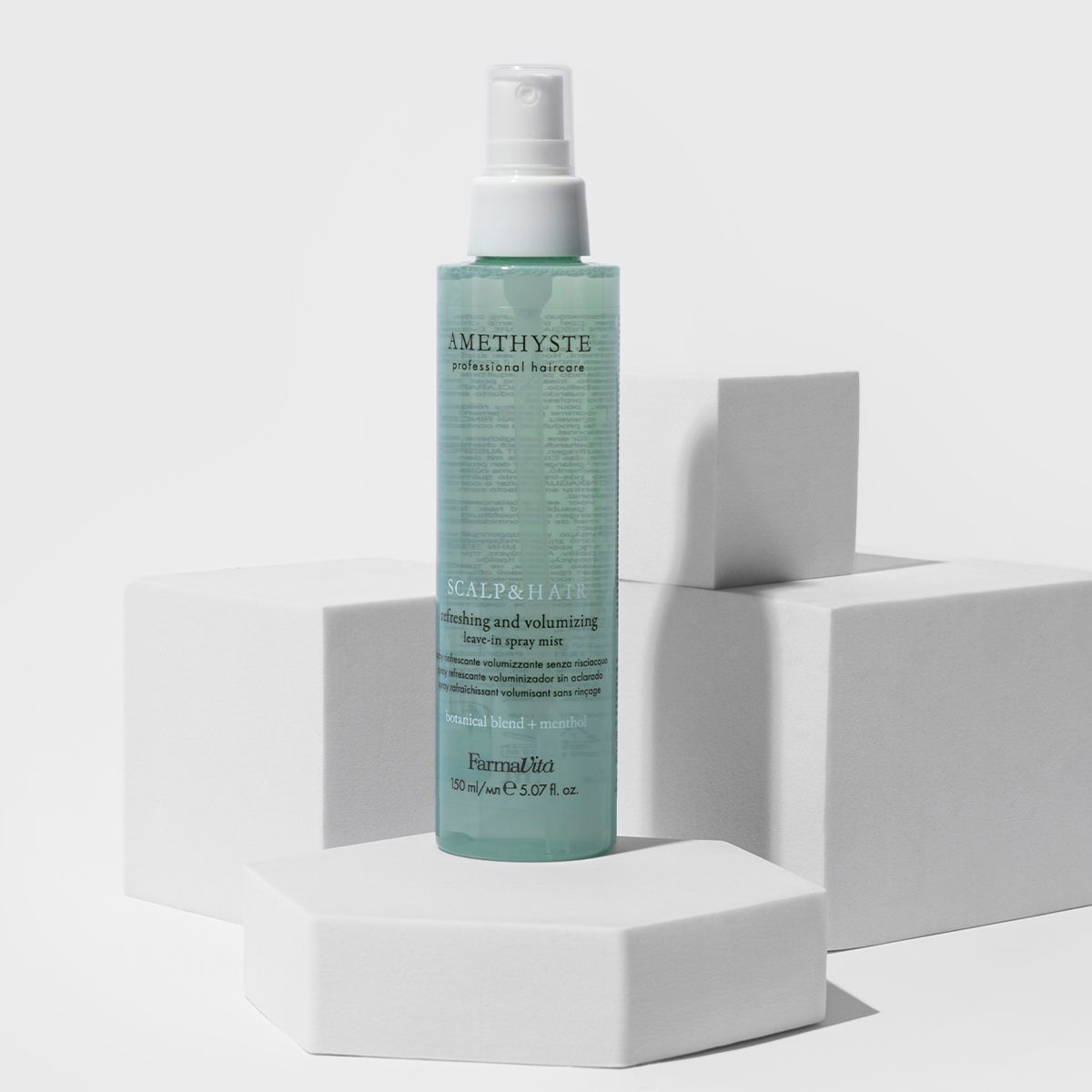 Farmavita amethyste cuoio capelluto nebbia spray rinfrescante e volumizzante senza risciacquo 150ml