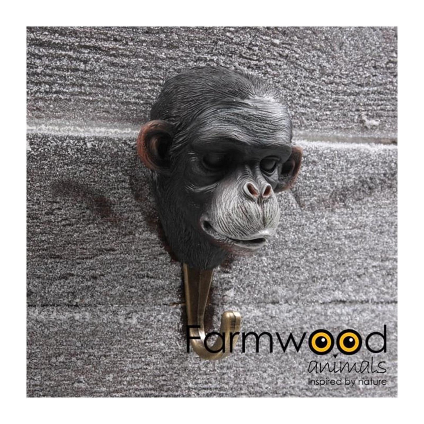 Farmwood animals kapstok haak hook'd! aap 4,5x8x12,5cm
