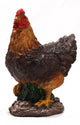 Animali della fattoria statua da giardino pollo mini marrone 5x5x12 cm