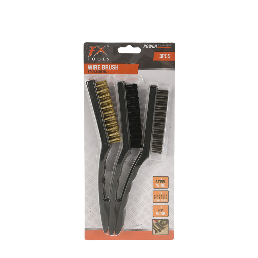 Set di spazzole metalliche Fx Tools da 21 cm, 3 pezzi