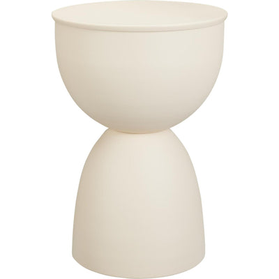 Home styling side table cream matt 31x45cm metal