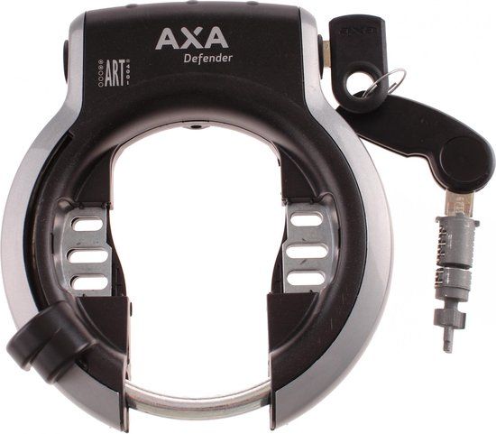 Gazelle ringslot axa defender rl | zilver zwart + slotcilinder art2