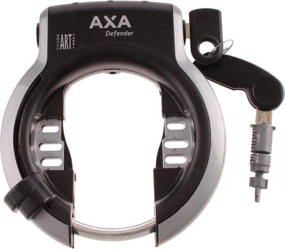 Gazelle ringslot axa defender rl | zilver zwart + slotcilinder art2