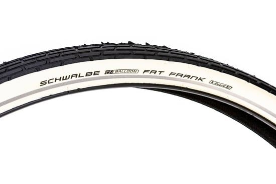 Schwalbe Tire Fat Frank 50-622 (28x2.00) Bianco nero