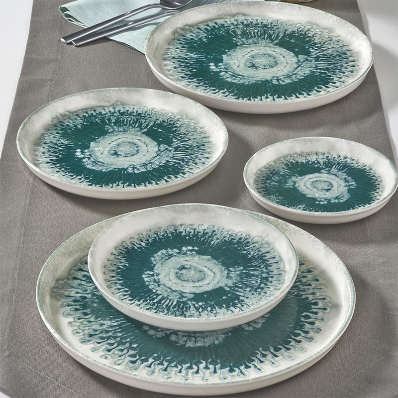 Servizio tavola Güral Green Drop 24 pezzi