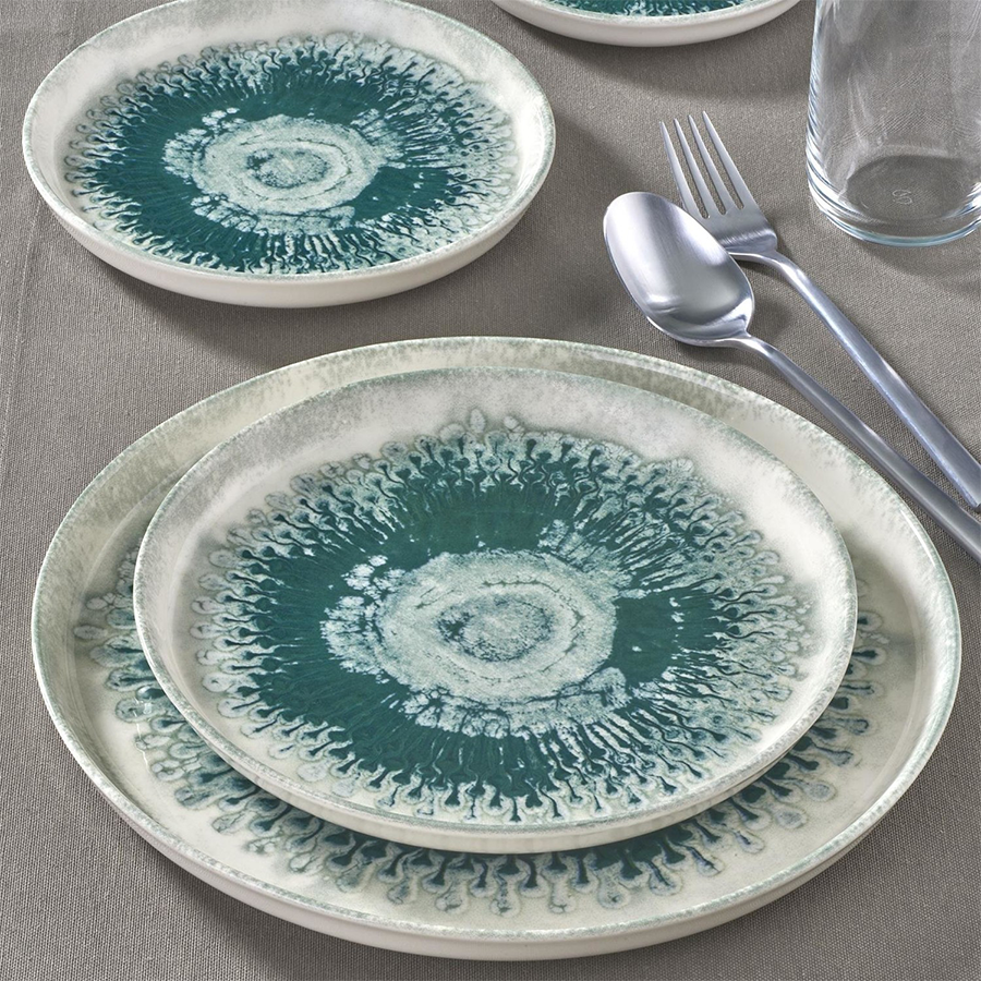 Servizio tavola Güral Green Drop 24 pezzi