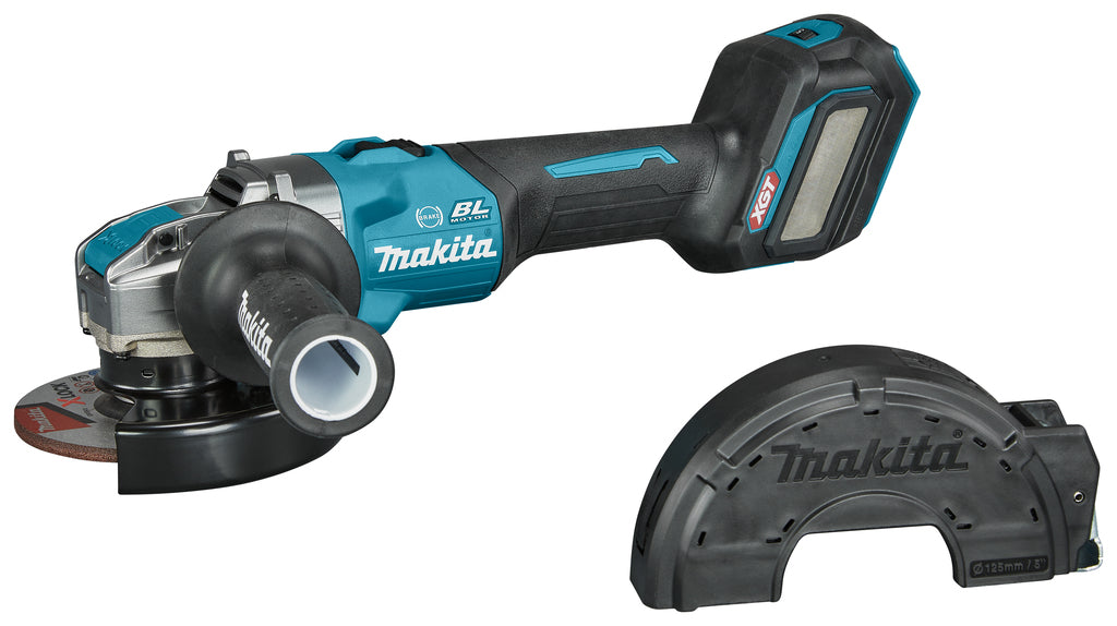 Makita ga041gz | 40v máximo | amoladora angular | 125 mm | bloqueo x | cuerpo | sin pilas ni cargador | con interruptor de bloqueo - ga041gz