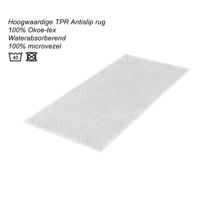 Dutch house gaeta badmat 50x80cm wit
