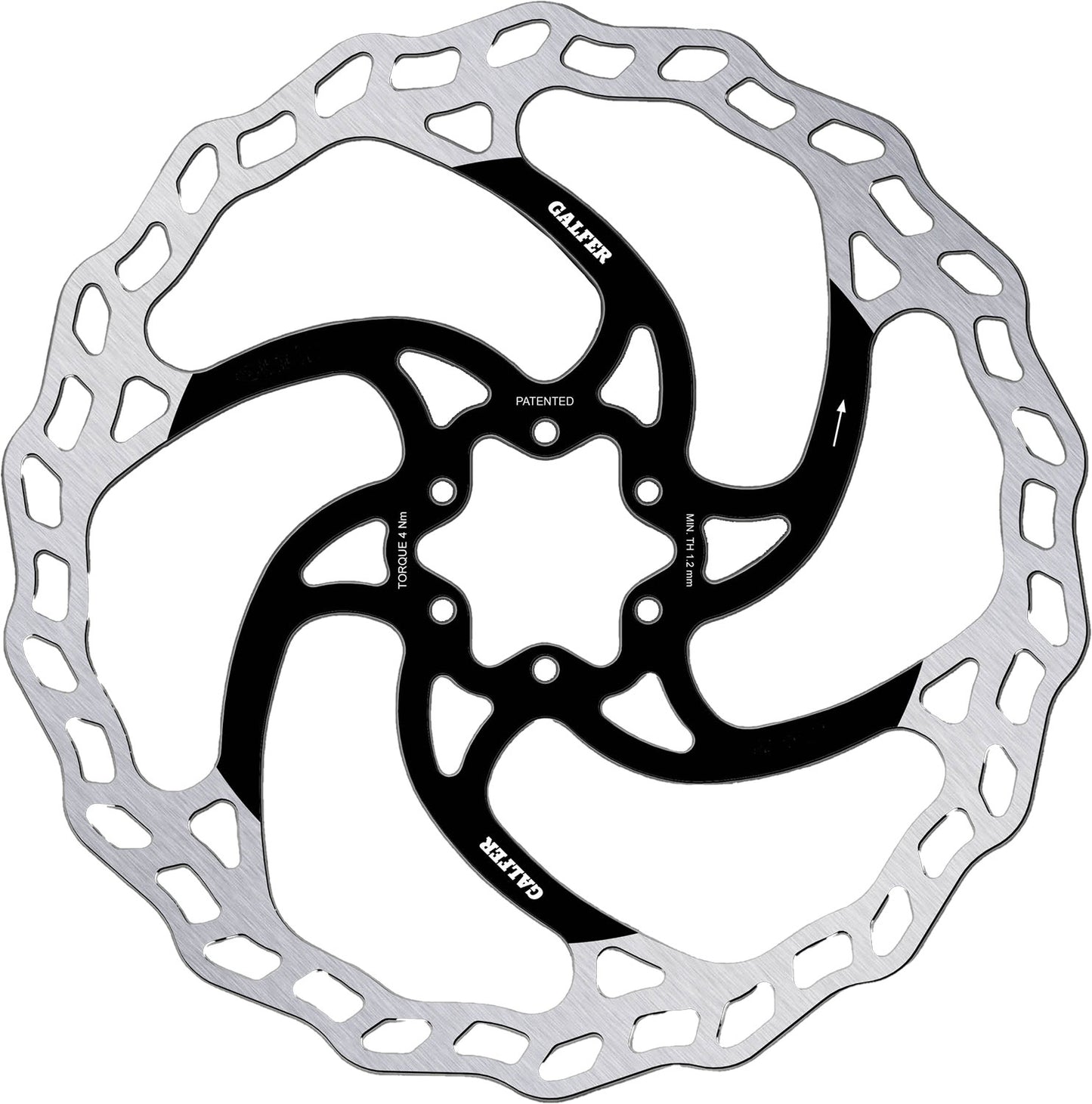 Galfer bike wave® rotore del disco fisso per e-bike enduro a 6 bulloni