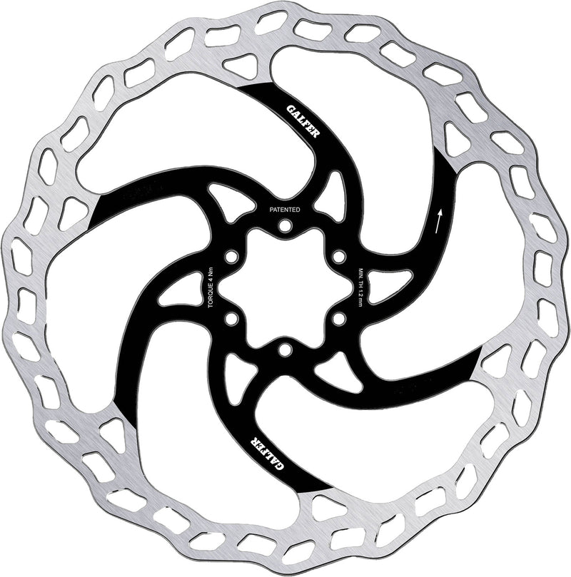 Rotore freno Galfer Fixed Disc Wave da 2 mm mtb a 6 bulloni