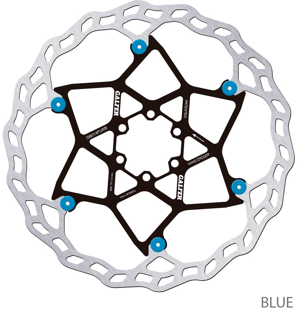 Disco freno Galfer Bike Wave® Floating V2 MTB 6 bulloni 203mm