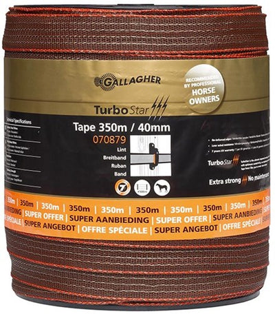 Nastro Gallagher turbostar 40mm terra 350m - 070879 070879