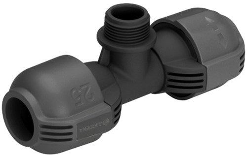 Gardena t-stuk | 25mm x 3 4 buitendraad - 2787-20 - 2787-20
