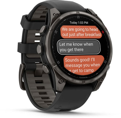 Garmin fenix 8 pro - 47 mm zafiro amoled - reloj inteligente multideporte GPS