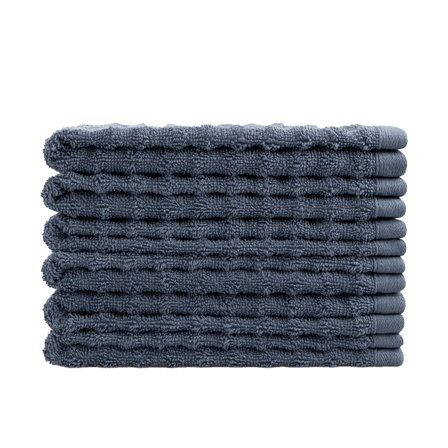 Asciugamani ospite onda jeans blu 6 pezzi