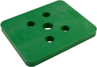 Piastra pressione Gb senza fessura 10mm verde; 48 pezzi per confezione | 48 pezzi - gb3491100048