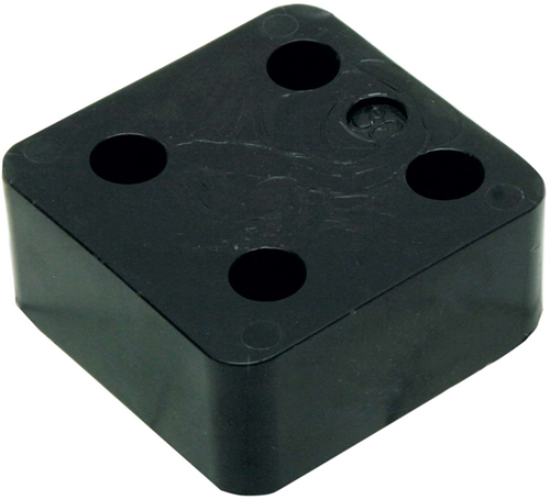 Piastra pressione Gb senza fessura 30mm nera; 48 a sacco | 48 pezzi - 17434730