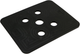 Placa de presión gb sin ranura 3mm negra; 144 piezas por bolsa | 144 piezas - gb3491030144