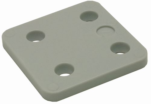 Gb drukplaat zonder sleuf 7 x70x70mm grijs etiket; 48 per zak | 192 stuks - 17534707