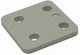 Gb drukplaat zonder sleuf 7 x70x70mm grijs etiket; 48 per zak | 192 stuks - 17534707