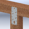 Piastra aggancio Gb 250x46x2,5 etichetta zincata sendzimir | 1 pezzo - 17217012