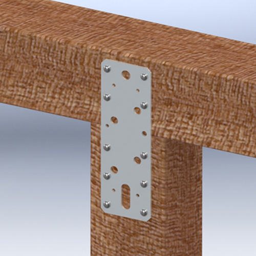 Piastra aggancio Gb 250x46x2,5 etichetta zincata sendzimir | 1 pezzo - 17217012