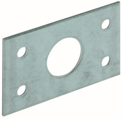 Placa gb para pestillo trasero 40x66x2,0 galvanizada | 1 pieza - 17274417