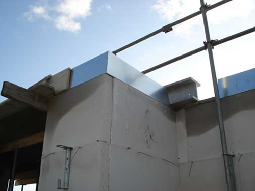 Caja borde gb 90° 200x2000x1,25 galvanizada con brida de 100mm | 1 pieza - 17710620