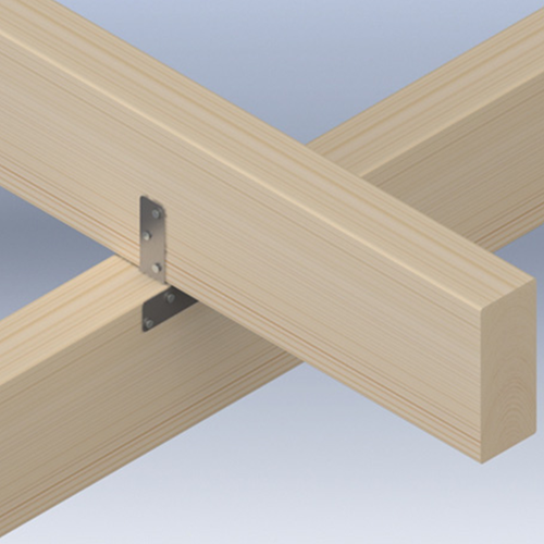 Gb clip per traliccio verticale 71mm zincato | 25 pezzi - 079650025