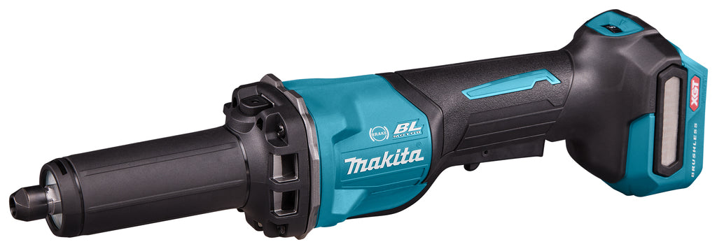 Smerigliatrice diritta a batteria Makita GD002GZ con interruttore di sicurezza | 40v| senza batterie e caricabatterie - gd002gz
