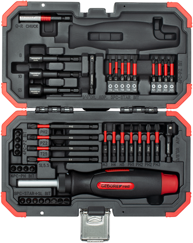 Juego de puntas Gedore 1 4'' en bmc | 43 uds. -r33003043