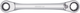 Gedore r07501019 dubbele ringratelsleutel | 4 in 1 | omschakelbaar | metrisch - 3300899