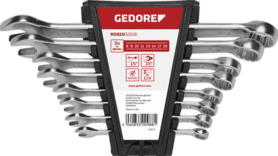 Gedore r09105008 | combination wrench set | 8 - 19mm | metric | 8-piece - 3300988